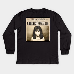 Retro Bjork Fan Art Design Kids Long Sleeve T-Shirt